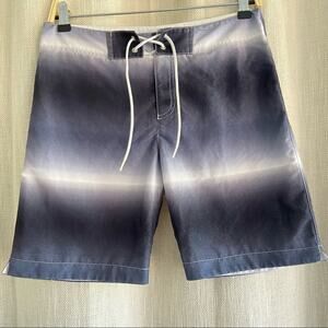 Parke & Ronen Shorts Swim Trunks Black and White size 28